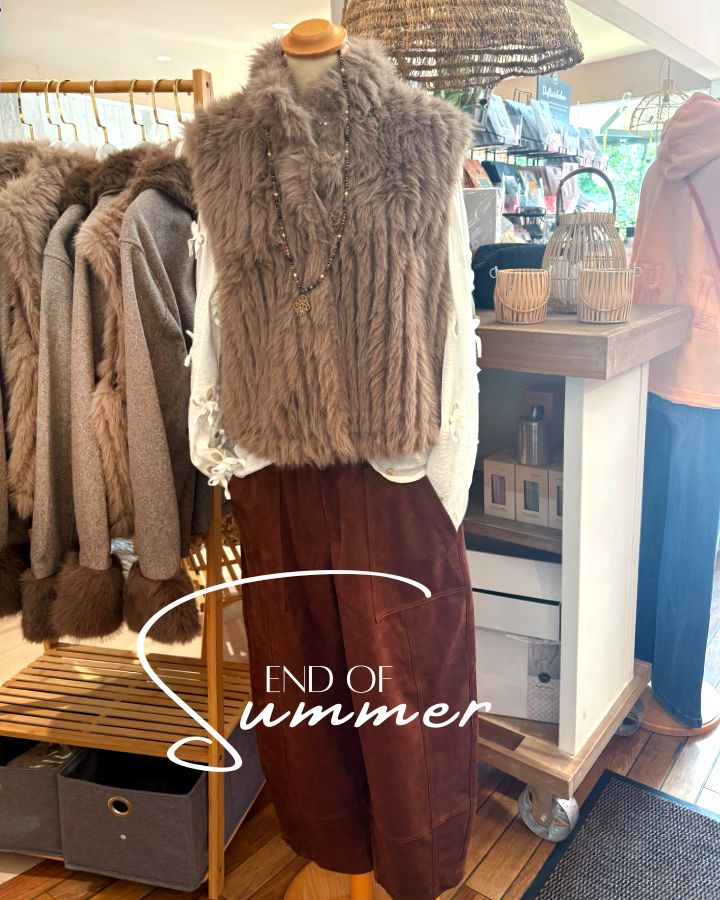süssse Bluse mit cooler Fellweste -  die kleine Wundertüte